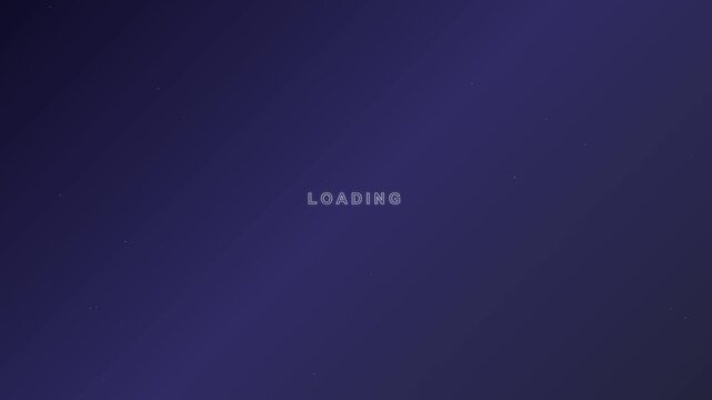 Loading Please Wait Video Motion Graphic