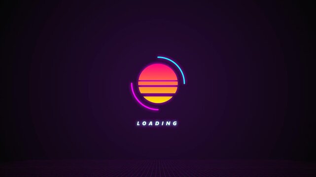Loading Please Wait Video Motion Graphic