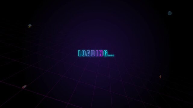 Loading Please Wait Video Motion Graphic