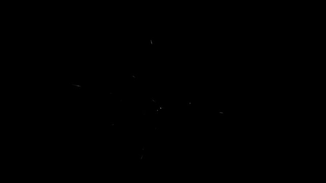 Cartoon White Paint Splatter Burst Animated Visual Effect
