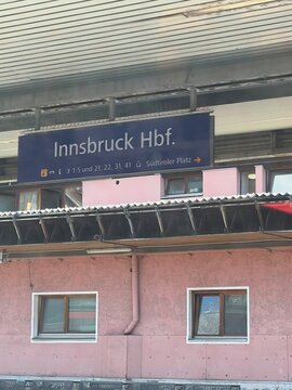 Munich, Germany
June 1, 2026
Innsbruck Hbf sign
