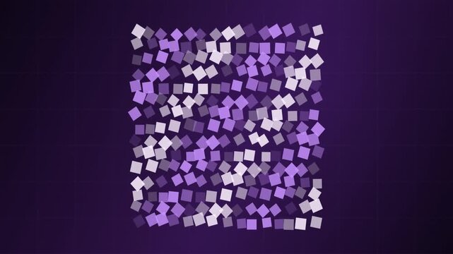 Finance Correlation Matrix Twisting and Precessing Abstract Animation