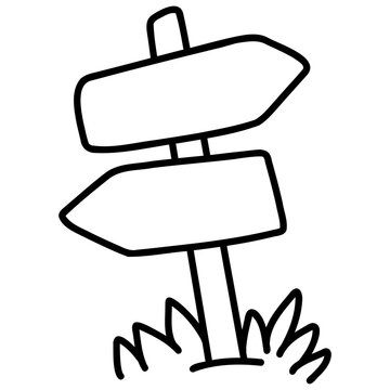 direction sign isolated icon