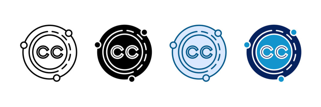 Creative Commons Icon Set Multiple Style Collection
