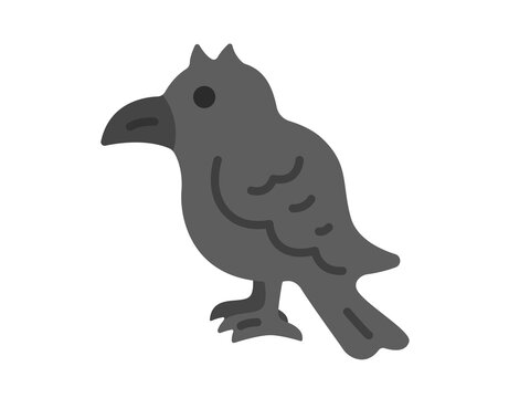 カラスのアイコンのイラスト