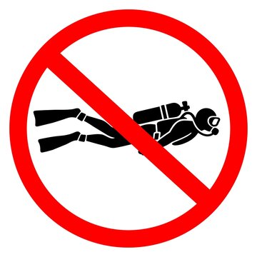No diving symbol for this area