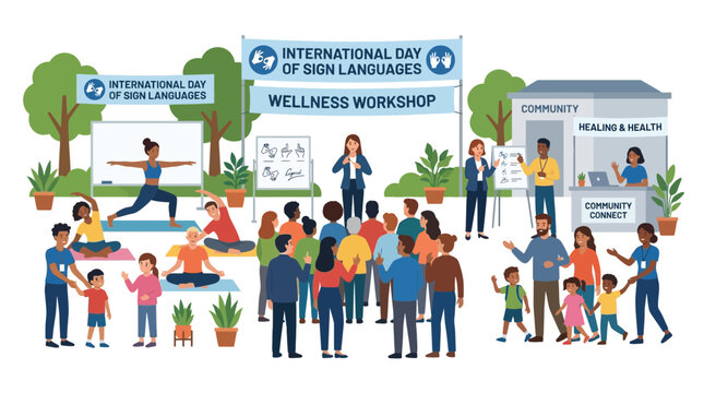 International Day of Sign Languages Wellness Workshop Community Event