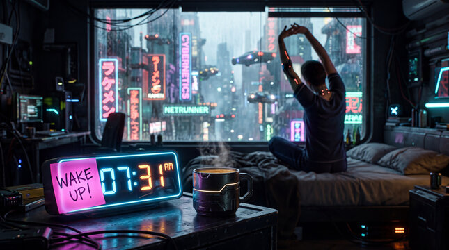 Cyberpunk Wake Up Morning