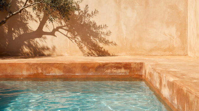 Minimalist Mediterranean Poolside