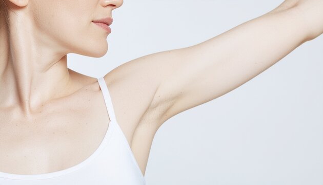 Close-up of Female Forearm with Natural Fine Body Hair Before Treatment