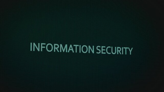 Information Security word text typing animation on a computer screen in After Effects. Motion graphics highlight cybersecurity, data protection, and modern digital safety concepts.