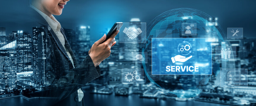 Customer service and support workflow with cooperation, communication, maintenance, and checklist icons for efficient service operation and user satisfaction Vouch
