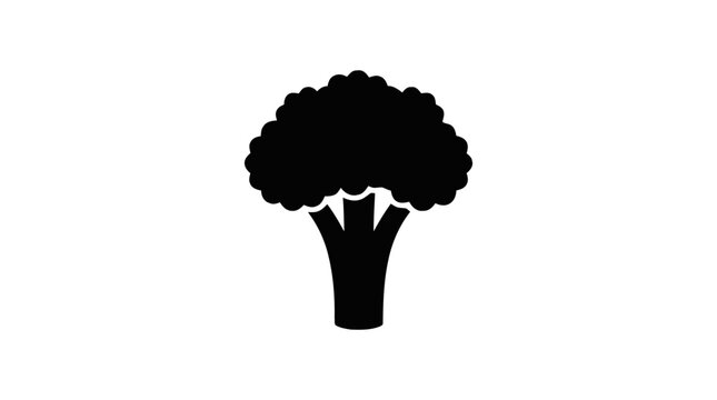 Vector illustration of broccoli vegetable icon on a transparent background