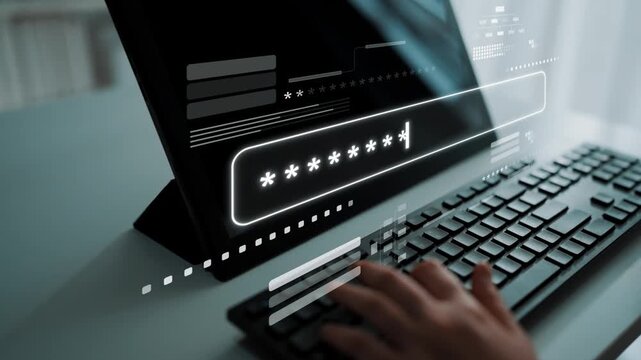 User authentication and password protection concept showing secure login, privacy safeguard, data protection, access control, and digital identity verification Marrow