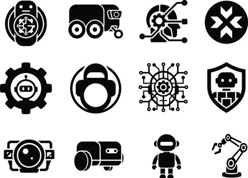 Advanced-Robotics-And-Automation-Technology-Icon-Set