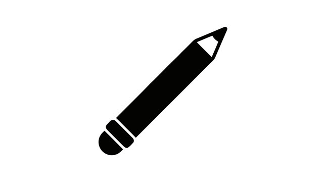 Vector illustration of pencil vector icon illustration on a transparent background