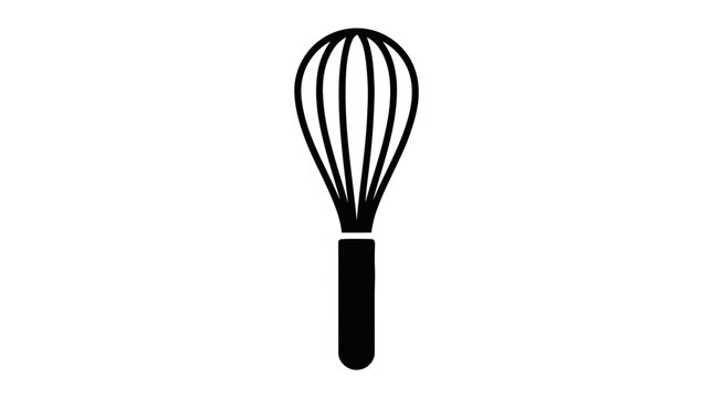 Vector illustration of whisk kitchen tool vector icon illustration on a transparent background