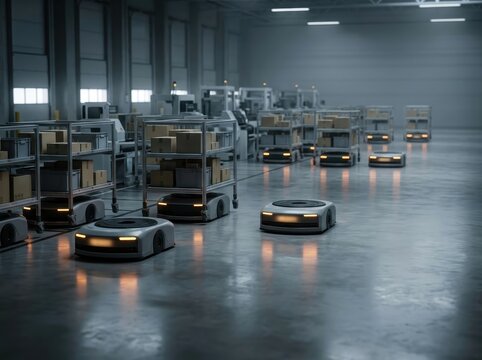 Sortation Robots in Modern Storage Facility
