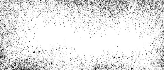 Obraz premium Black Grunge Speckle Frame with White Center