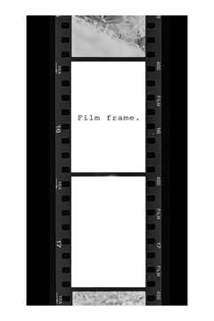 film strip isolated on white background.