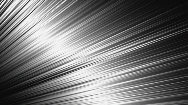 Abstract metallic silver motion blur diagonal lines background with speed streak texture
