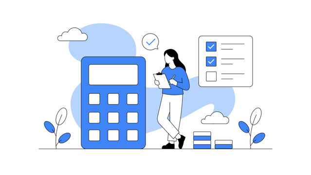 Business Accounting and Financial Planning with Calculator and Checklist