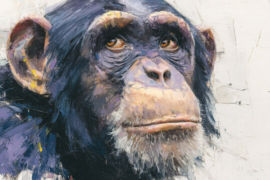 Chimpanzee Painting