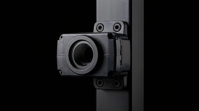 An unblinking digital lens emerged from shadows, serving as a solemn metaphor for omnipresent surveillance, autonomous observation, and the quiet erosion of human privacy.