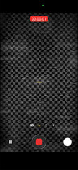 Obraz premium Mobile phone camera rec overlay mockup with cctv noise vintage effect isolated. Recorder cam display. Video or photo recording screen. Viewfinder Layout template. Vector illustration