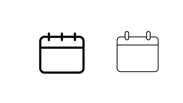 Minimal date tag icon isolated on transparent background. Clean PNG symbol for calendar, schedule, reminder, deadline, appointment, planner, web, app and graphic design.