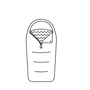 Sleeping bag outline