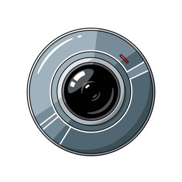 Modern Web Camera Icon, Isolated Object, Technology Concept
