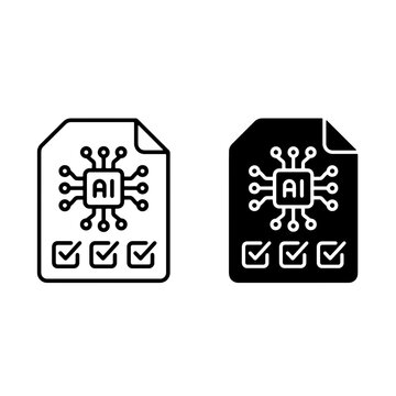 AI Compliance Checklist Governance Verification Icon