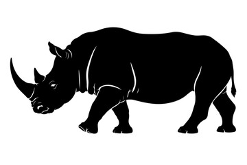 rhino on white © Sana