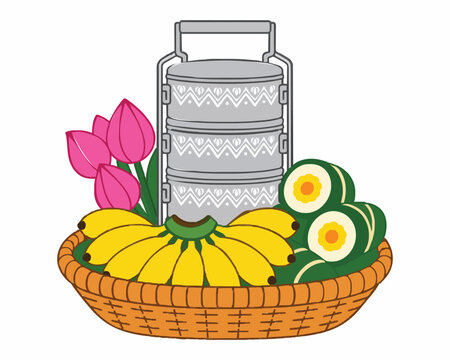 Pchum Ben Day-Chan Srak Vector 07