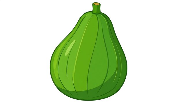 Fresh Green Fig Fruit Illustration.
