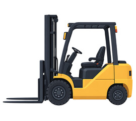 Fototapeta premium forklift truck isolated business construction Corporate Presentations & Proposals