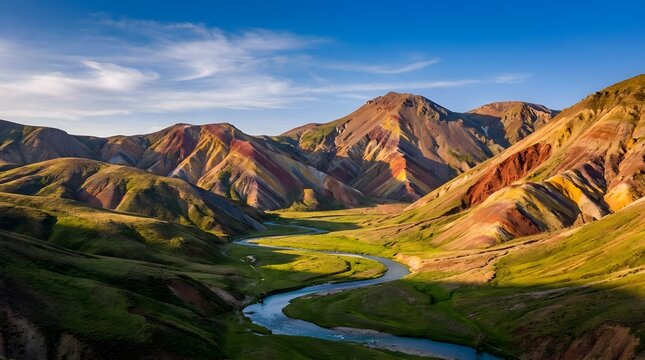 Albania Rainbow Mountain Valley Landscape