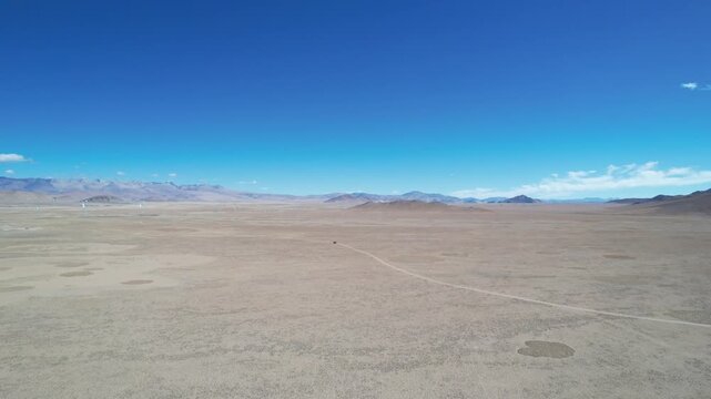 Aerial view of Shishapangma peak in Tibet
