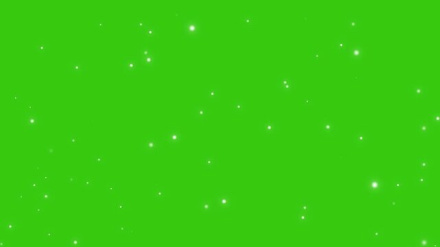 Close-up of micro dust particles floating slowly in green screen, dust particles animation, floating dust overlay, subtle particle effect, Abstract slow motion dust particles floating