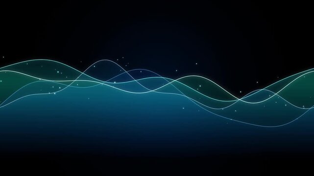 Abstract flowing lines seamless loop background for modern design.