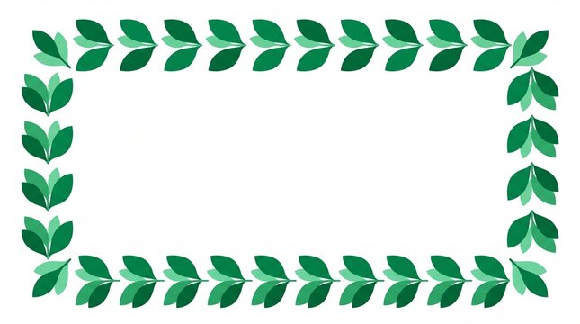 Botanical Vector Leaf Borders, Premium Botanical Leaf Silhouette Frames,Cutout Leaf Patterns Collection