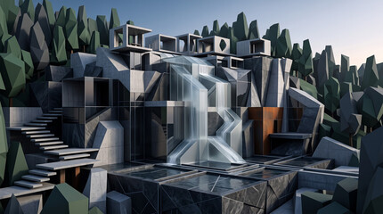Fototapeta premium abstract 3d render