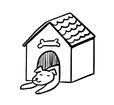 illustration of a dog house 