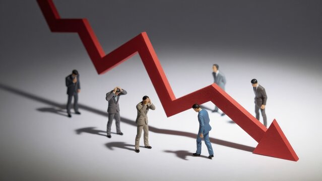 Businessmen React to Economic Downturn with Anxiety and Concern