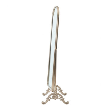Specchio da terra vintage con cornice decorativa