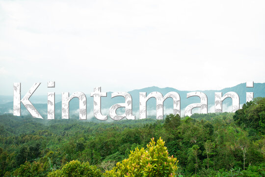 Daytime view of green hills in Kintamani, Bali