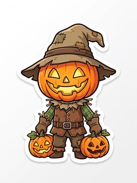 halloween pumpkin with hat