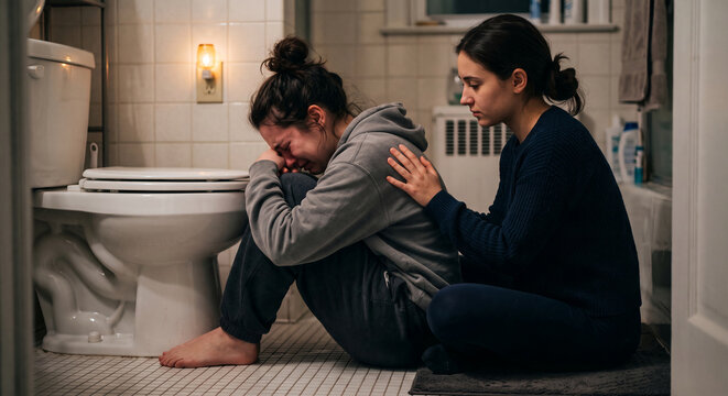 Friend Comforting Someone in Distress