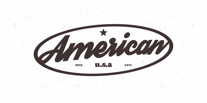 American slogan vintage varsity streetwear typography design print for graphic tee, t-shirts, hat, and poster design 2026 - vector